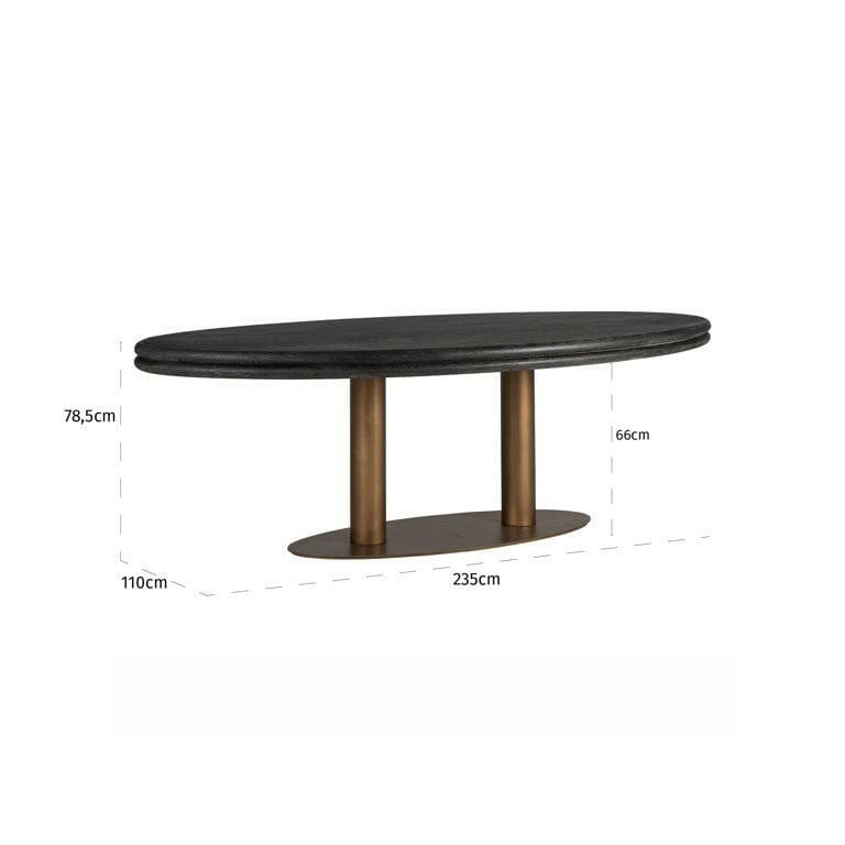 Dining table Macaron oval 235.