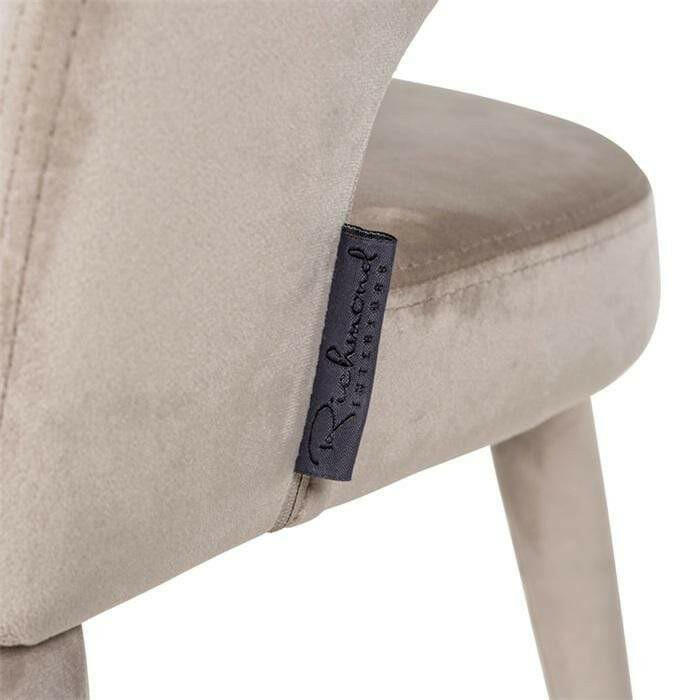 Arm chair Gia Khaki velvet Fire retardant.