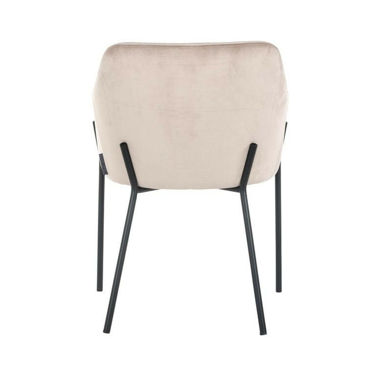 Chair Fay khaki velvet fire retardant.