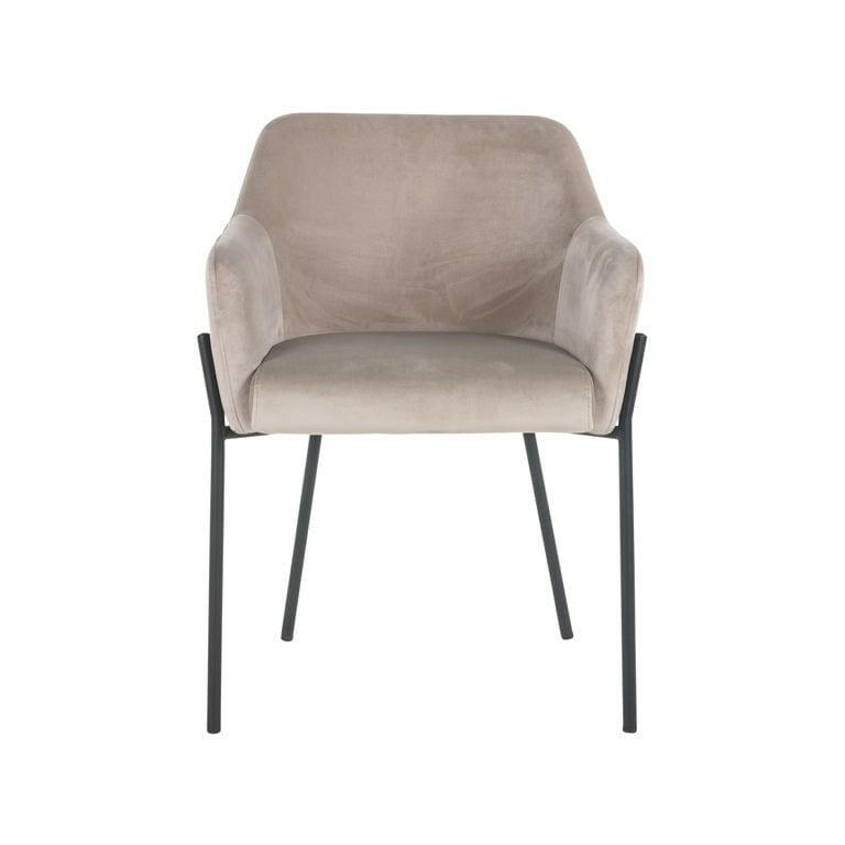 Chair Fay khaki velvet fire retardant.