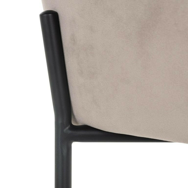 Chair Fay khaki velvet fire retardant.