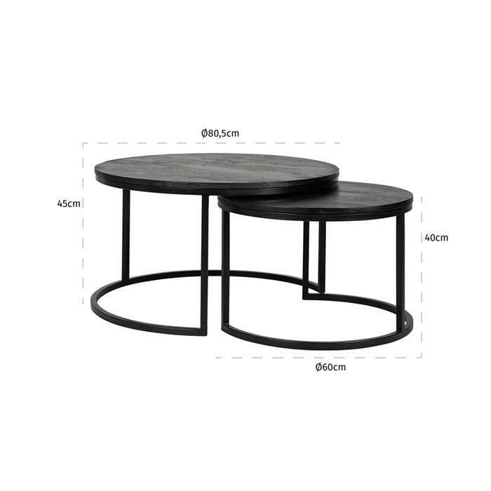 Coffee table Catana set of 2.