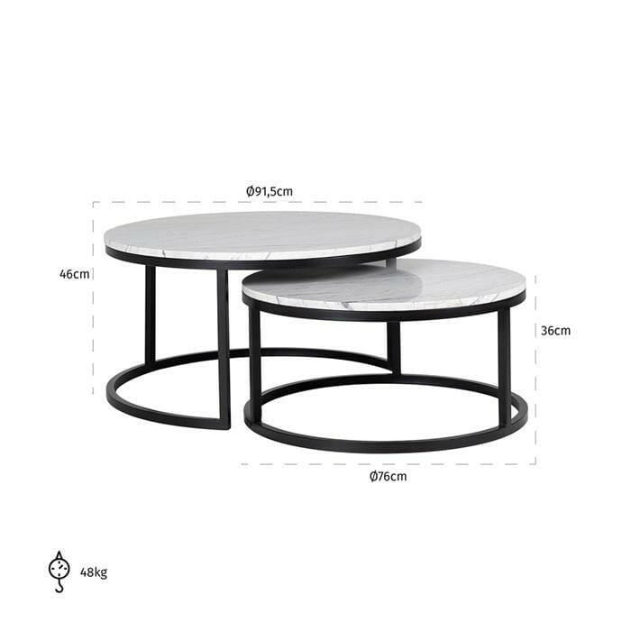 Coffee table Lexington set of 2.