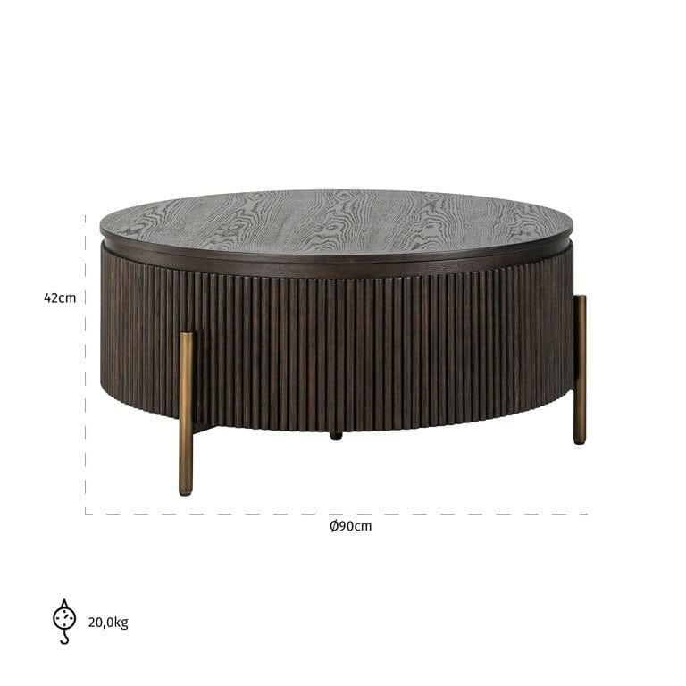 Coffee table Luxor 95Ø.