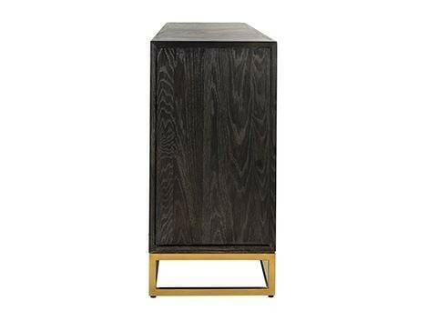 Sideboard Blackbone gold 4-doors.