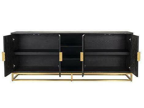 Sideboard Blackbone gold 4-doors.