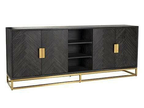 Sideboard Blackbone gold 4-doors.