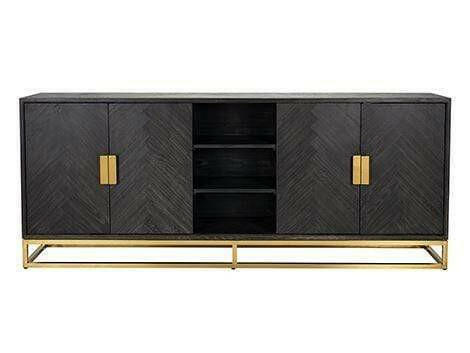 Sideboard Blackbone gold 4-doors.