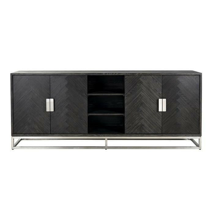 Sideboard Blackbone silver 4-doors.