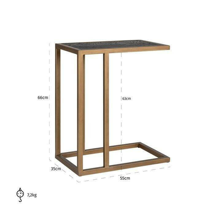 Sofa table Blackbone brass.