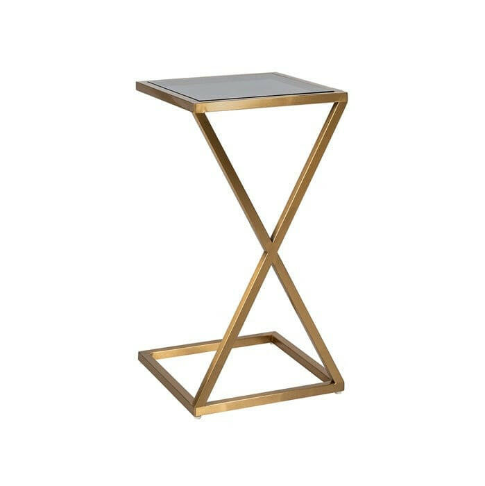 Sofa table Paramount brushed gold.