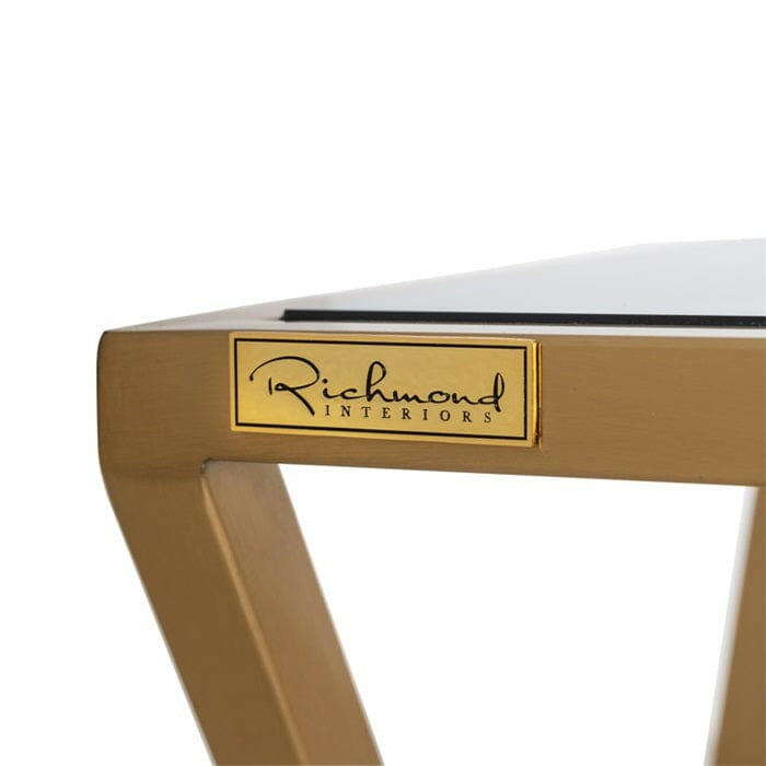 Sofa table Paramount brushed gold.