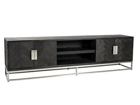 TV-Unit Blackbone silver 4-doors 220.