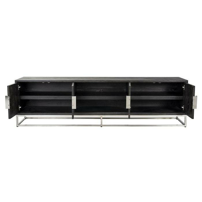 TV-Unit Blackbone silver 4-doors 220.