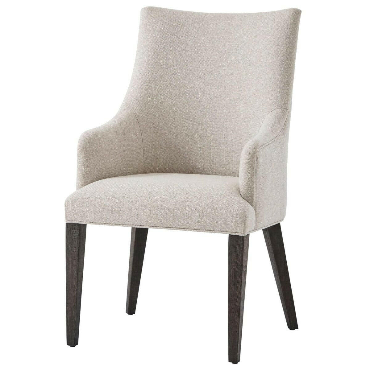 Ta Studio Adele Dining Chair with Arms in Kendal Linen.