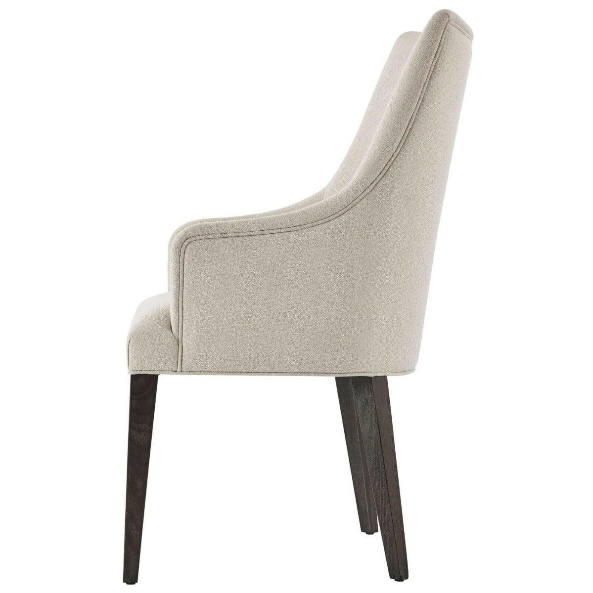 Ta Studio Adele Dining Chair with Arms in Kendal Linen.