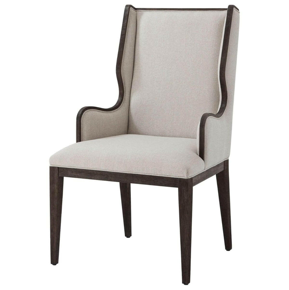 Ta Studio Della Dining Chair with Arms in Kendal Linen.