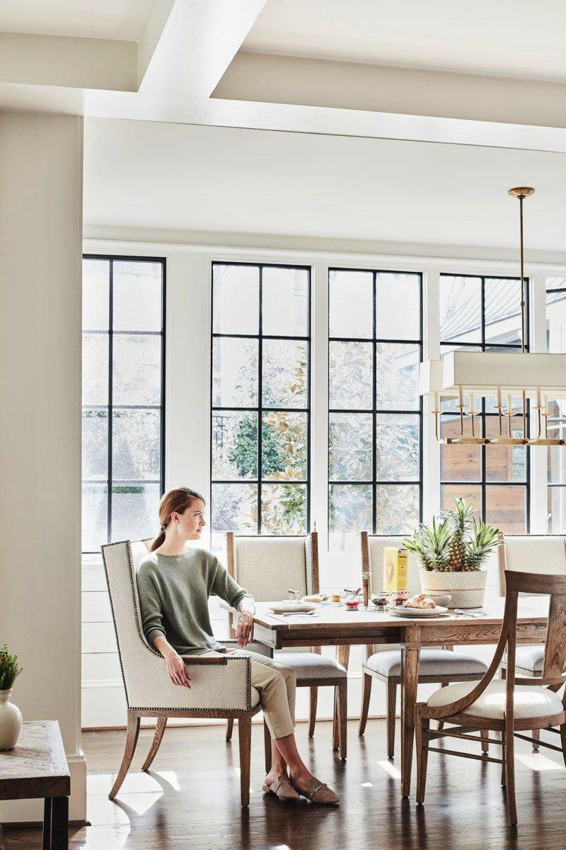 Theodore Alexander Aston Dining Armchair in Vegas Natural.