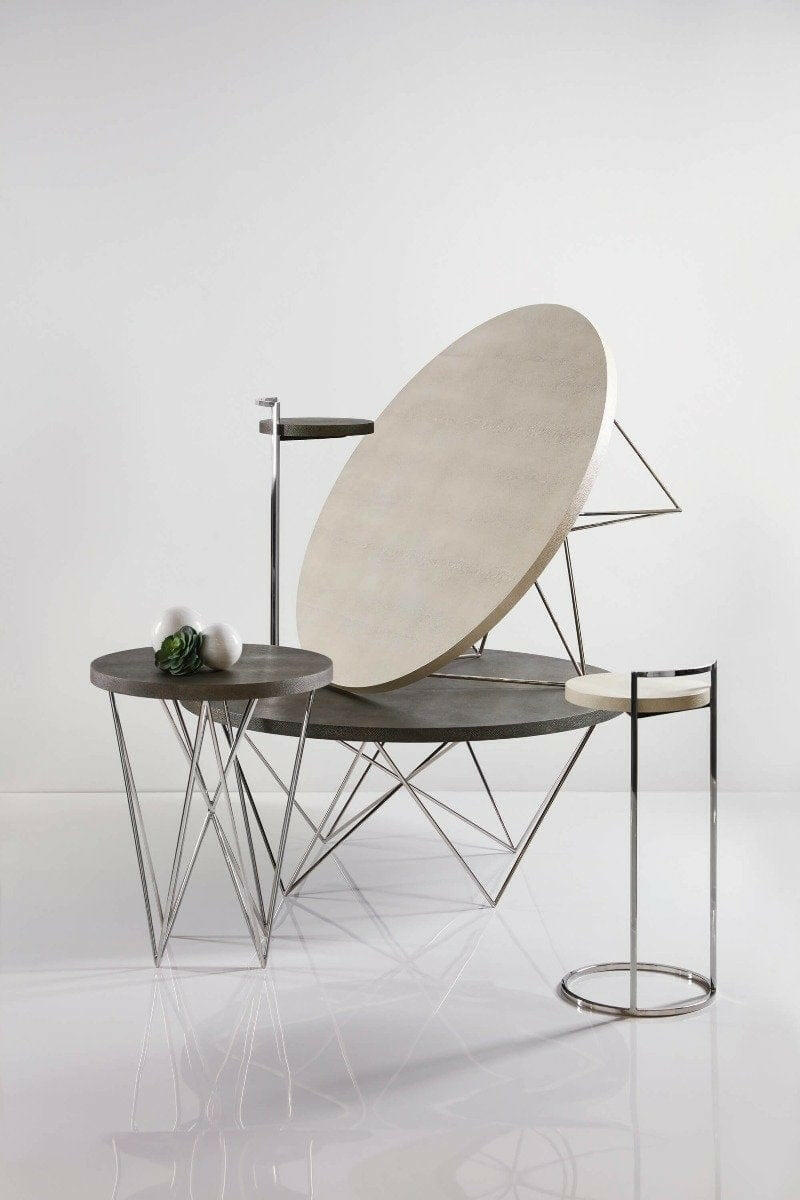 Ta Studio Accent Table Alistair in Tempest Finish.