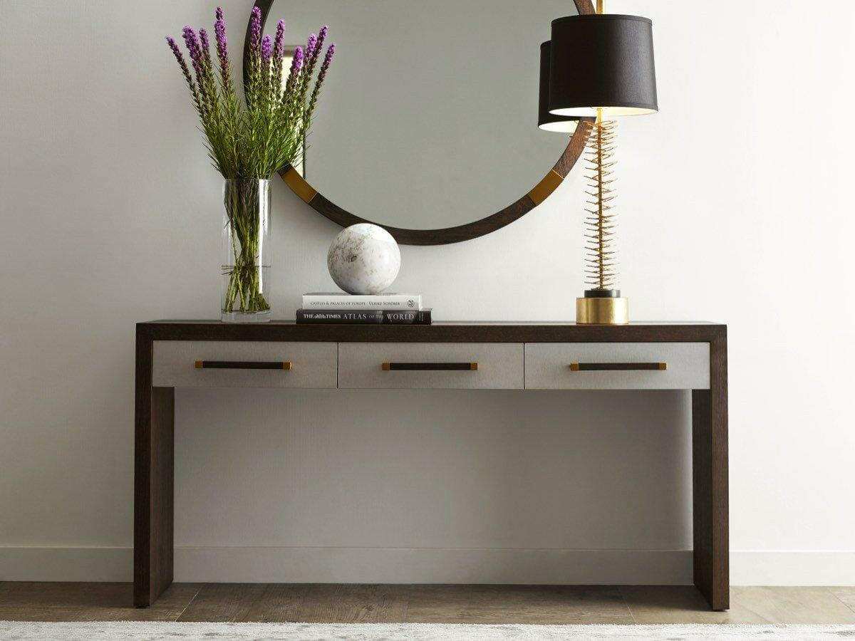 Ta Studio Console Table Isher 3 Drawer in Cardamon.