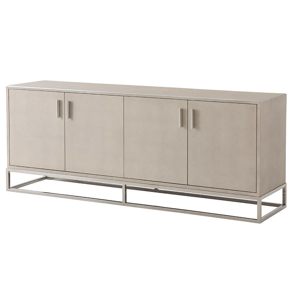 Ta Studio Small Media Console Fisher in Overcast.