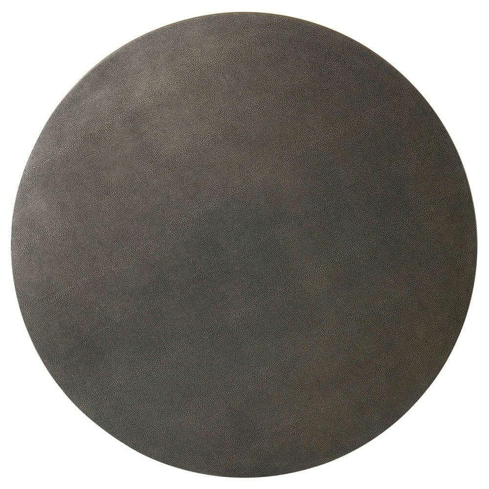 Ta Studio Small Round Coffee Table Fisher in Tempest Shagreen.