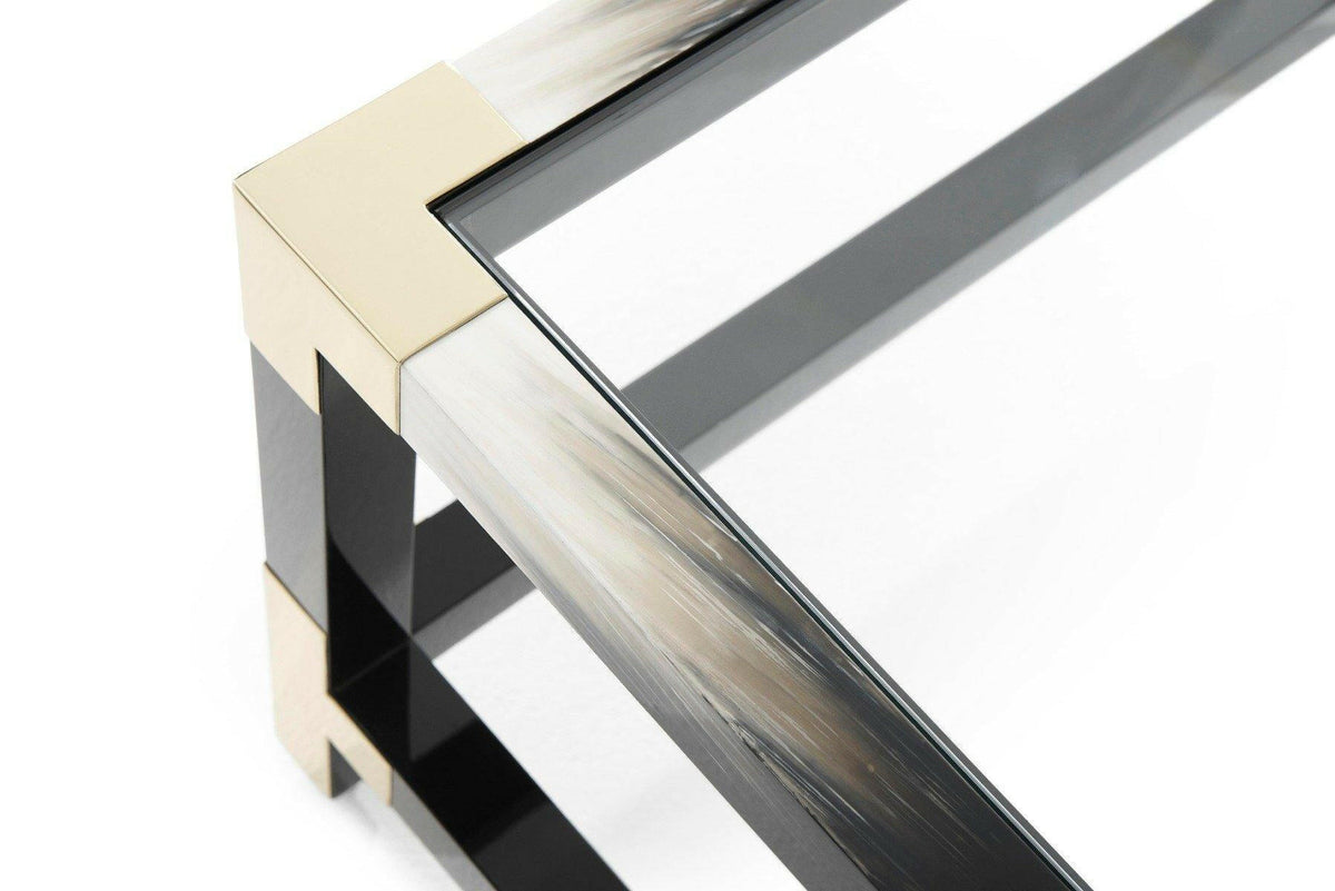 Theodore Alexander Cutting Edge Coffee Table in Black.