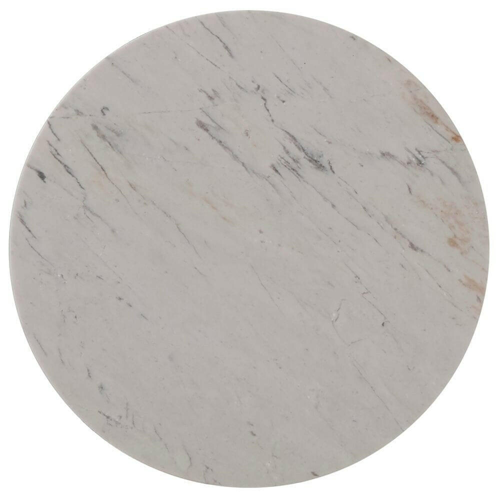 Theodore Alexander Grace Cantilever Accent Table in Marble.