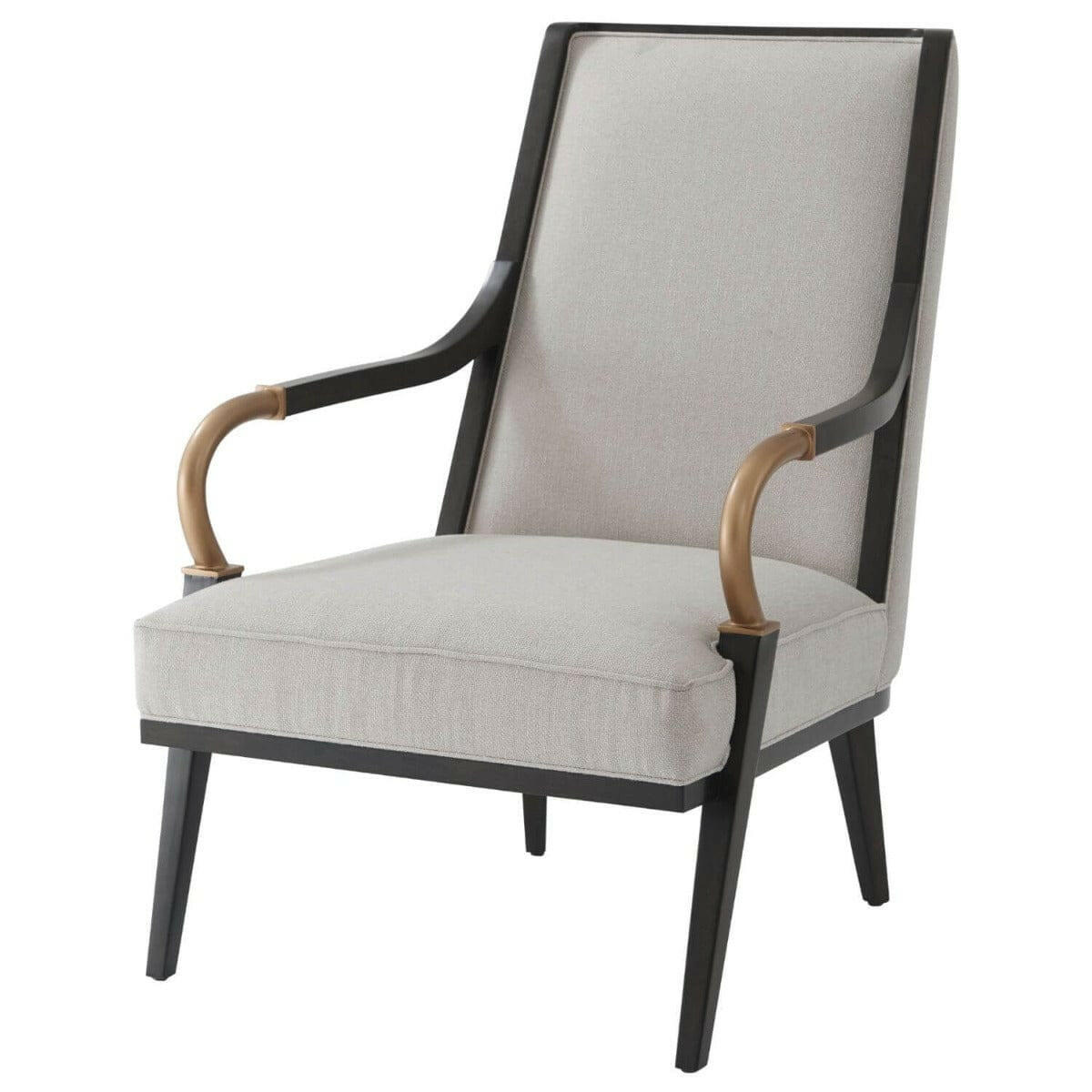 Theodore Alexander Yves Occasional Chair in Kendal Linen.