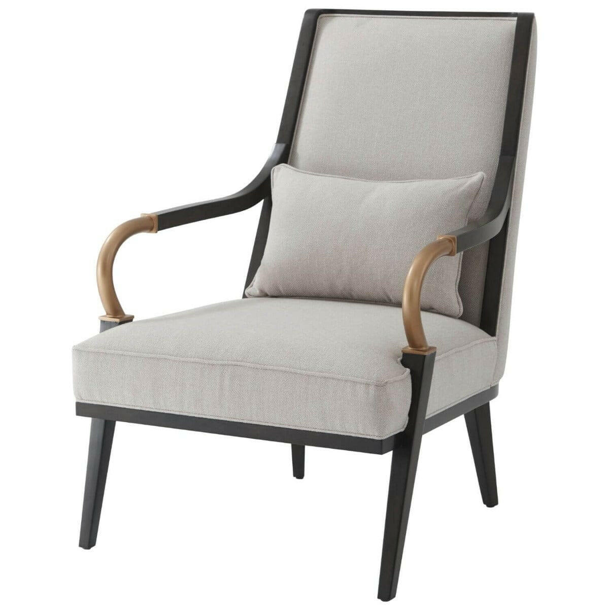 Theodore Alexander Yves Occasional Chair in Kendal Linen.