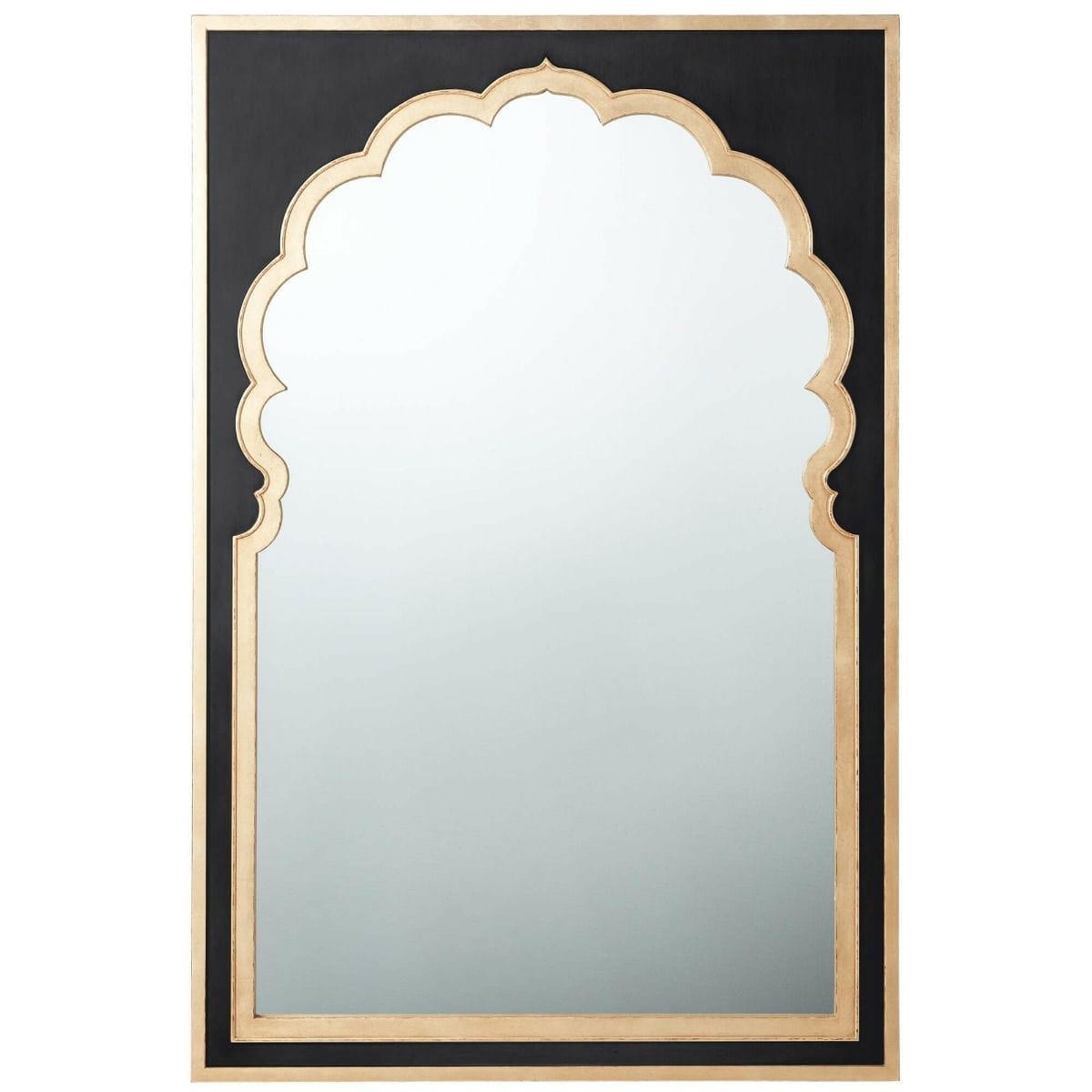 Theodore Alexander Jaipur Wall Mirror in Black.