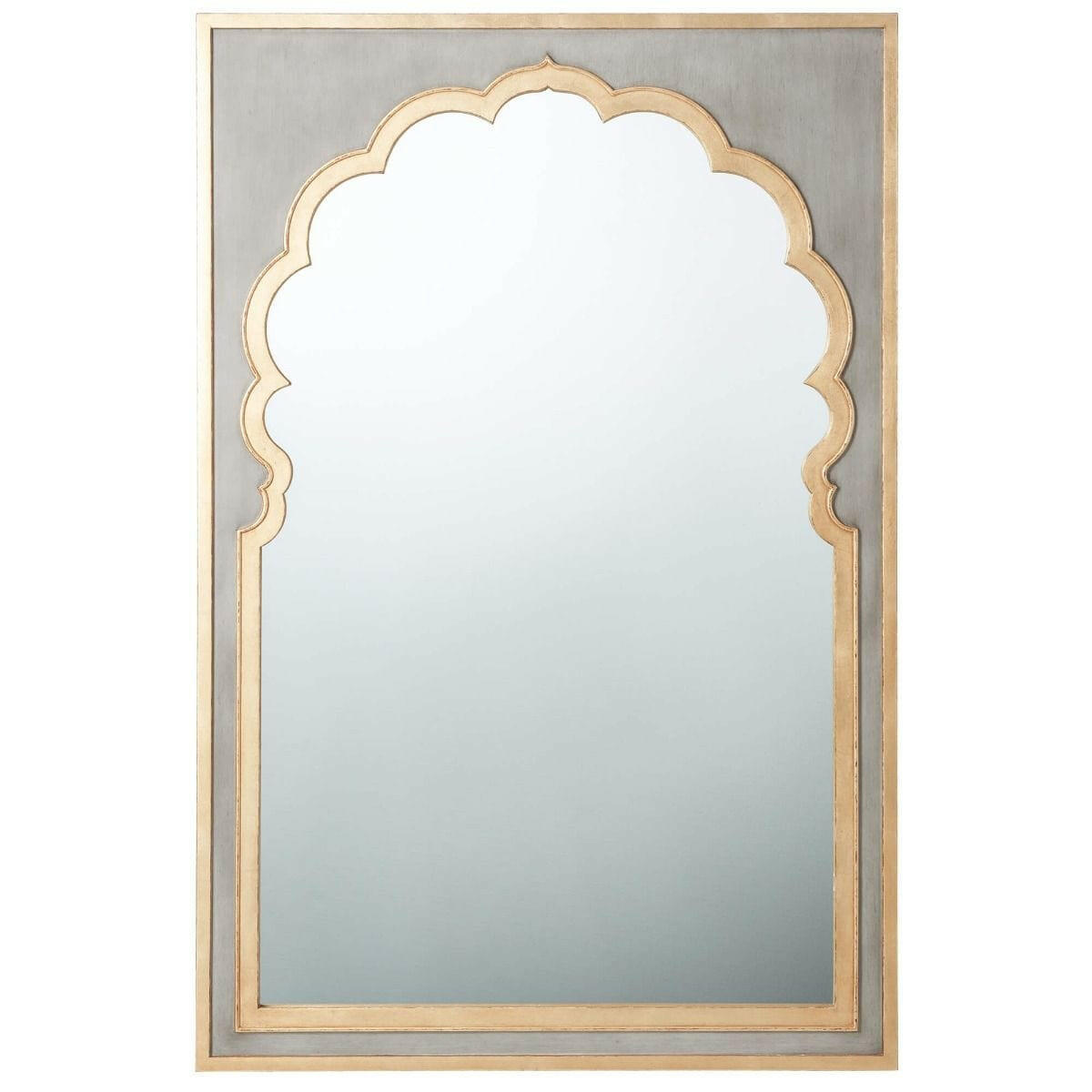 Theodore Alexander Jaipur Wall Mirror in Grey.