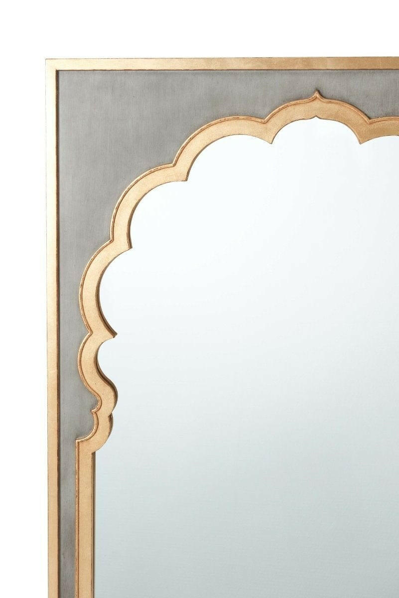 Theodore Alexander Wall Mirror Jaipur in Grey.