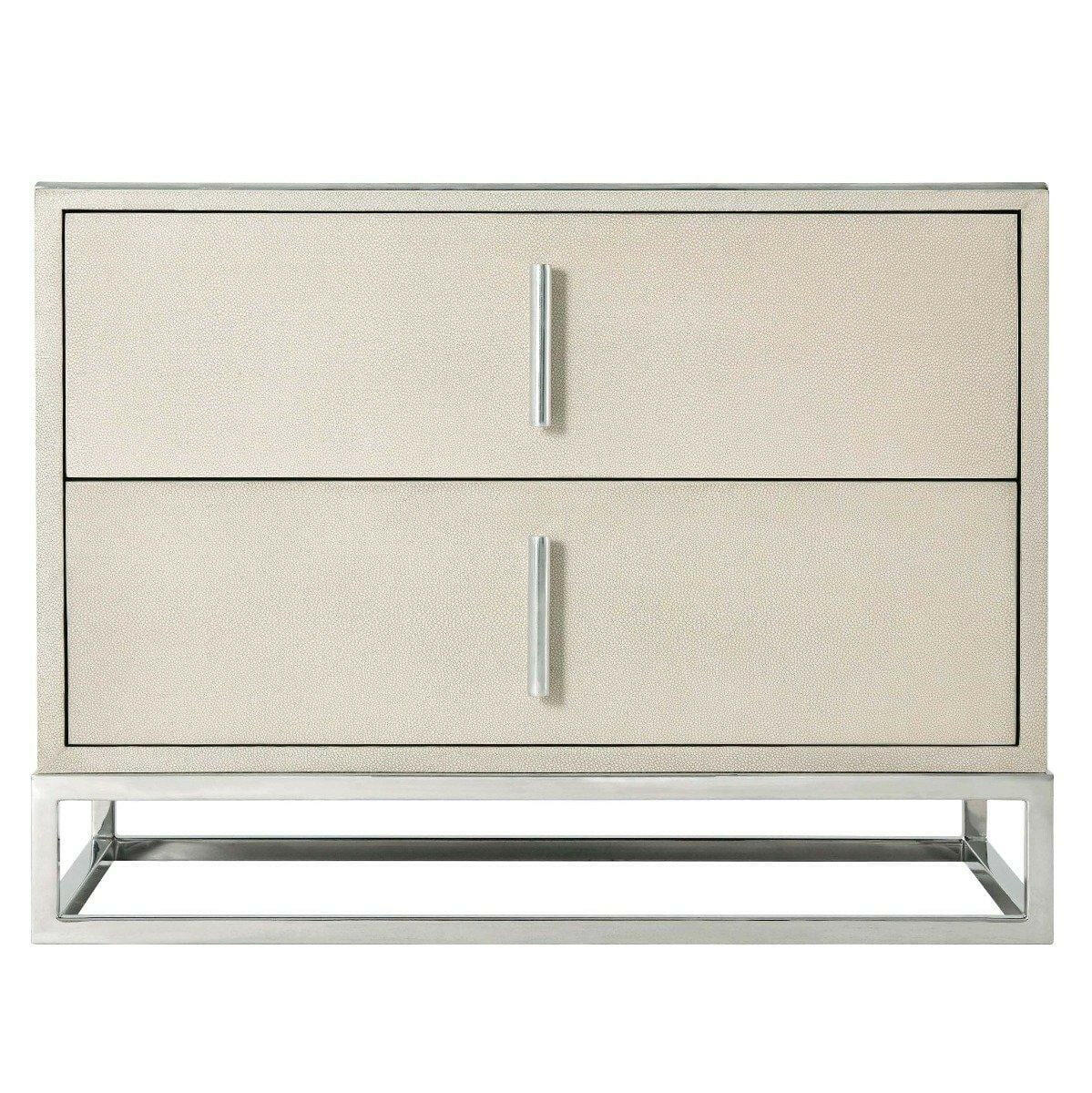 Ta Studio Bedside Table Blain in Overcast Shagreen.