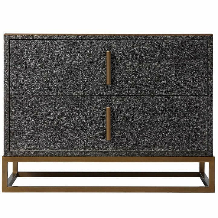 Ta Studio Bedside Table Blain in Tempest Shagreen.