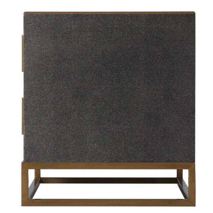 Ta Studio Bedside Table Blain in Tempest Shagreen.