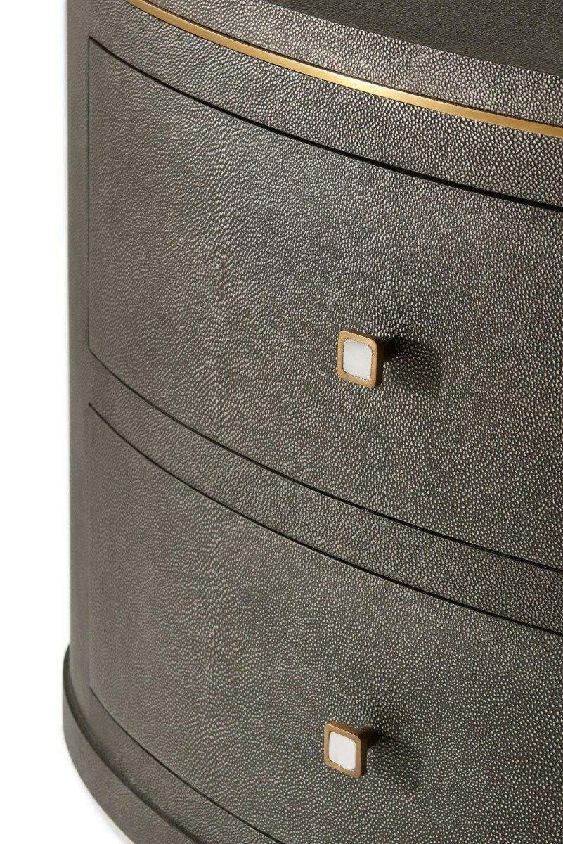 Ta Studio Bedside Table Eli in Tempest & Brushed Brass.