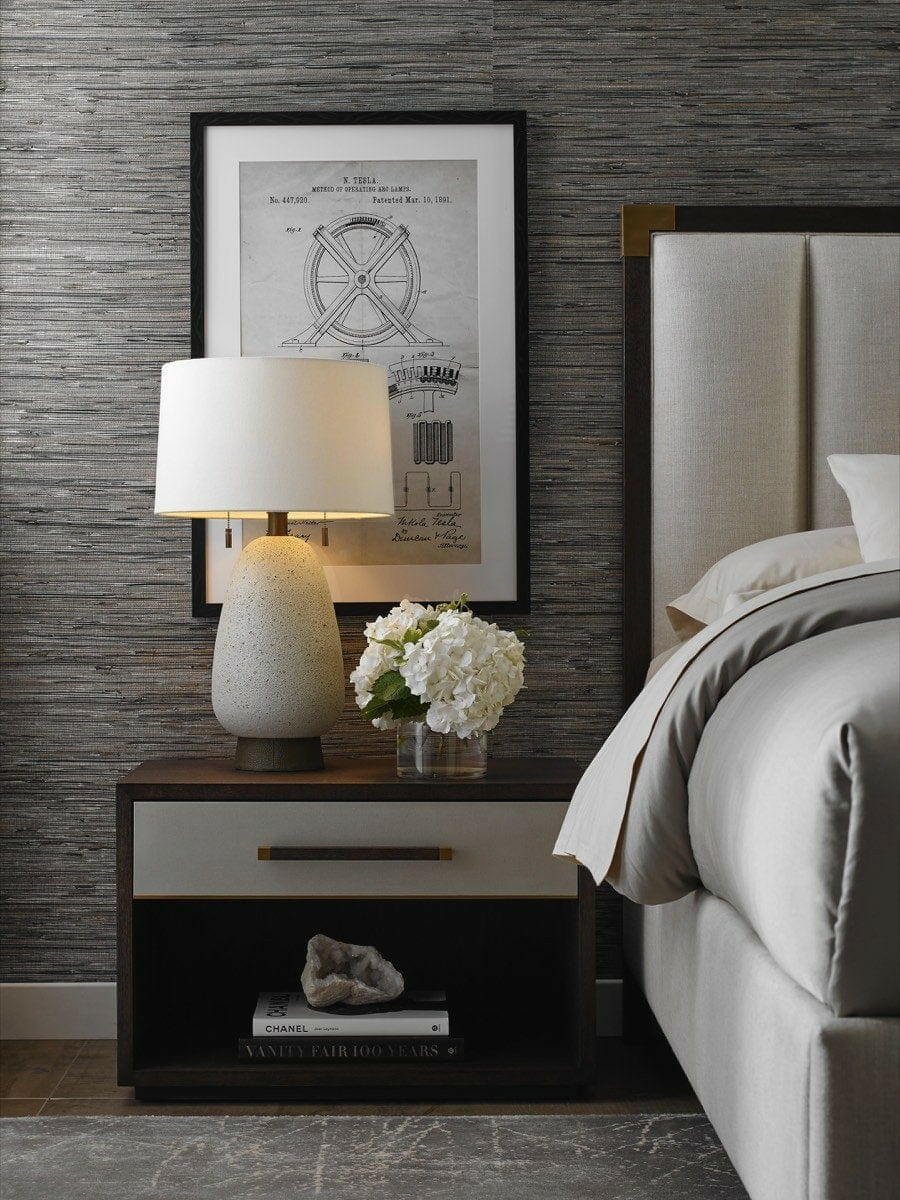 Ta Studio Large Bedside Cabinet Lowan in Cardamon.