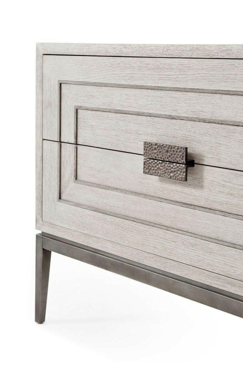 Theodore Alexander Bedside Chest Genevra in Gowan Finish.