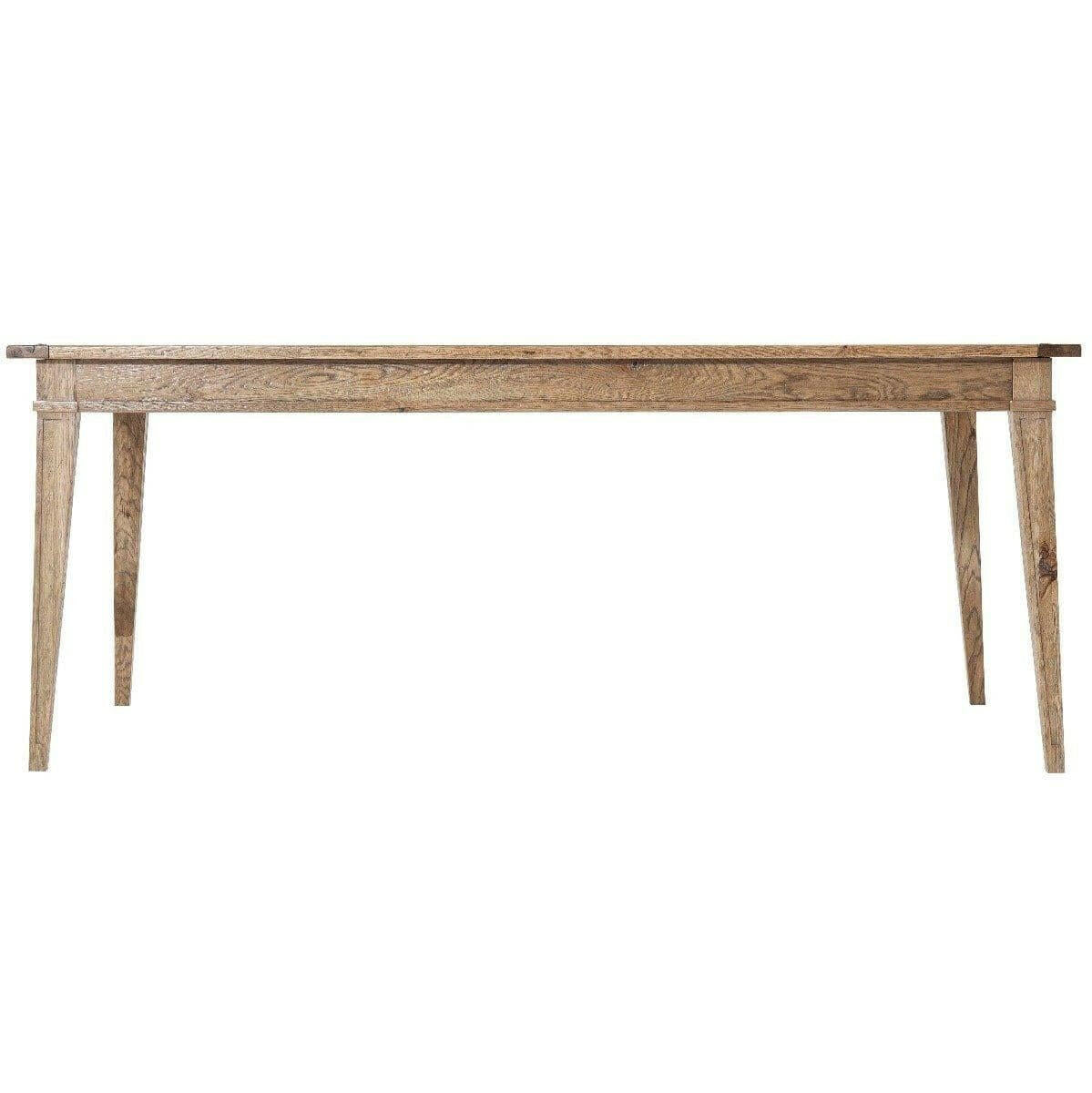 Theodore Alexander Extendable Dining Table Callan in Echo Oak.