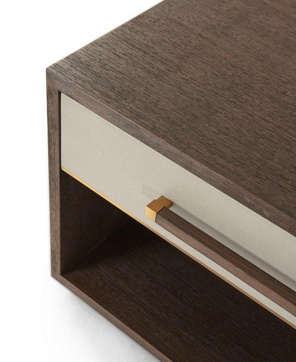 Ta Studio Large Bedside Cabinet Lowan in Cardamon.