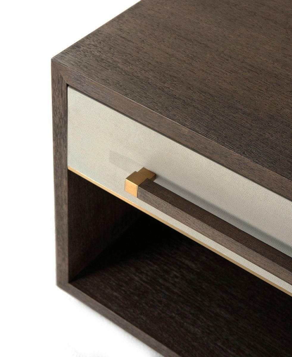 Ta Studio Small Bedside Cabinet Lowan in Cardamon.