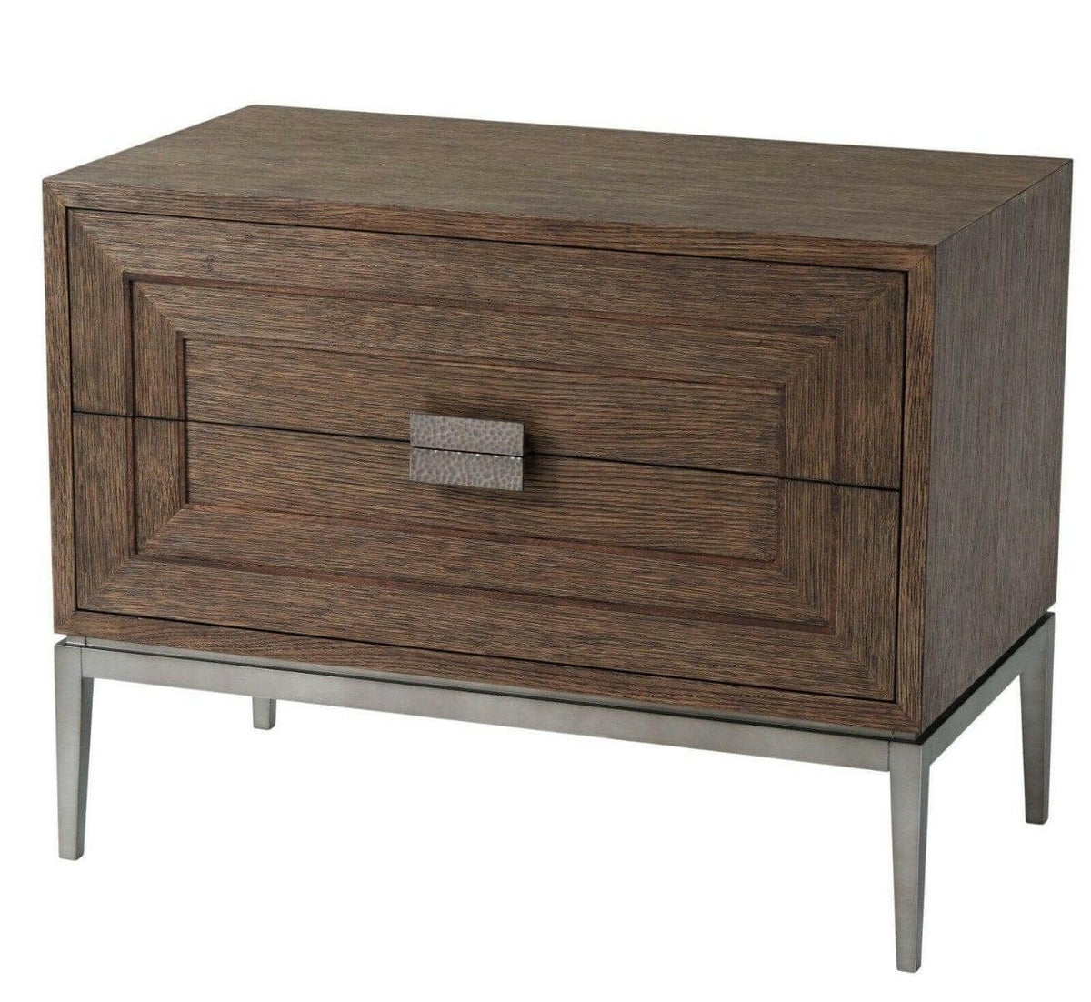 Theodore Alexander Bedside Chest Genevra in Charteris Finish.