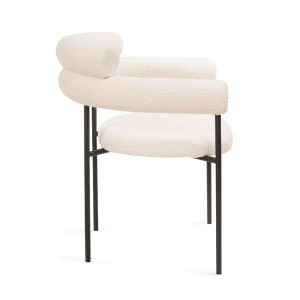 Alita Dining Chair - Chex Polar Bouclé.
