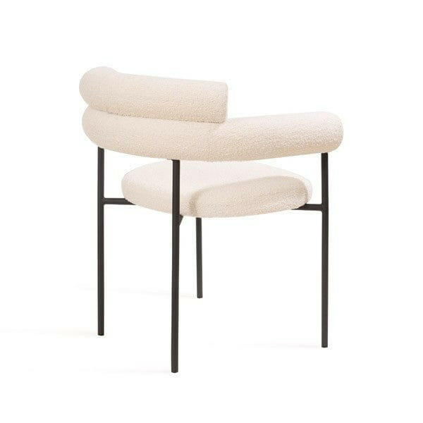 Alita Dining Chair - Chex Polar Bouclé.