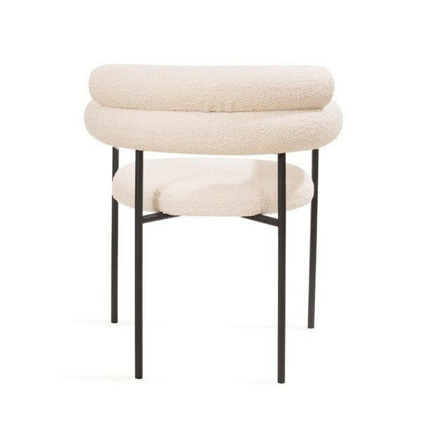 Alita Dining Chair - Chex Polar Bouclé.