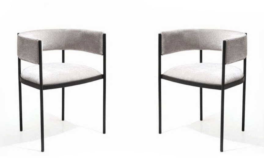 Envie I Dining Chair - Set of 2 - Giselle Grey Beige.