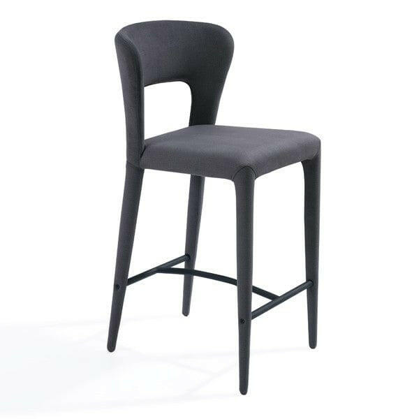 Pari I Bar Stool - Luxe Cinder Grey.