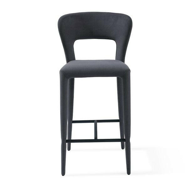 Pari I Bar Stool - Luxe Cinder Grey.