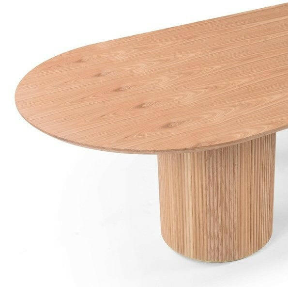 Lantine 320 Dining Table -  Pill Shaped - Ash Oak.